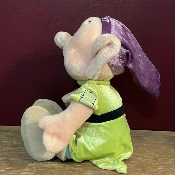 Dopey Disney Store Exclusive Plush Bean Bag Bottom Collectible 12 Inch - Picture 3 of 10